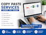 do data entry, web research, and copy paste tasks