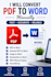 do fast typing and PDF to word conversion