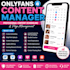 be your onlyfans content manager content scheduler and page organizer