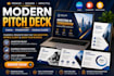 design a modern pitch deck in canva or powerpoint