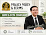 draft gdpr privacy policy and website terms of service