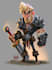 draw 2d game character illustration