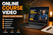 create ai online course videos and training content