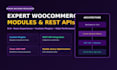 develop custom woocommerce backend modules and rest apis