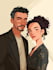 draw a beautiful couple portrait