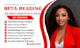 beta read dark romance novel, romantasy critique, sci fi, fantasy plot feedback