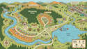 design tourist map, location map, rv park map, cartography map