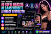 develop ai nsfw website, ai saas website and ai image generator