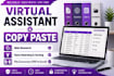 do professional excel data entry, copy paste, and typing work