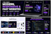 build a modern responsive website using HTML CSS javascript