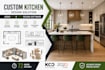 create custom kitchen solution using kcd software, 2020 design software in 72hrs