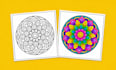 draw mandala pages for coloring