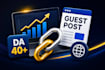 write and build high da guest post backlinks with SEO guest posting service