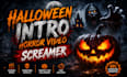 create halloween intro horror video screamer