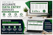 do accurate data entry, web research and lead generation