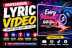 make eye catching lyric video for you