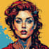 draw colorful wpap pop art portrait