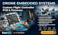 develop custom drone flight controller pcb, firmware and embedded systems