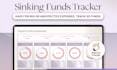 create cash flow tracker spreadsheet, sinking fund, debt payoff planner sheet