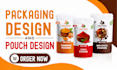 design premium pouch packaging and pouch label design