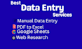 do lead generation, data entry and google sheets work