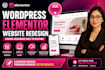 redesign elementor wordpress website professionally