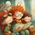 illustrate a childrens book series with magical art
