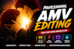 create a high quality anime music video amv edit with sync