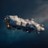 design a sci fi spaceship art