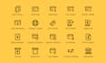 design unique, minimalist icon set for your business