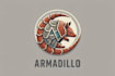 design a creative armadillo mascot logo with unique concepts