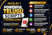 write engaging telugu youtube scripts