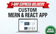 develop a professional mern stack web application