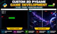 develop, debug, and improve custom python pygame games