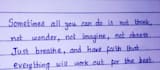 write anything with my beautiful hand writing