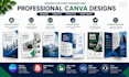 design professional canva template, modern canva design