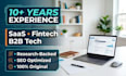 b2b saas and fintech white paper writing for lead generation