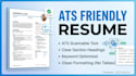 design an ats friendly professional resume and CV