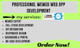 design weweb frontend no code web app development expert full stack website