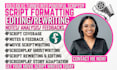 edit proofread movie script, format screenplay screenwriting feature film script