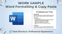do professional data entry and copy paste work