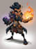 draw 2d game character illustration