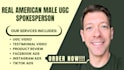 create natural male explainer video spokesperson commercial ugc videos for saas