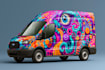 draw clean and professional car wrap, vehicle wrap design