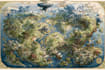 create fantasy map illustration with fantasy art