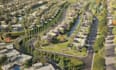 render 3d luxury residential masterplan aerial site plan landscape visualization