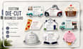 do creative die cut business card design for you