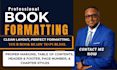 ebook formatting, amazon kindle formatting, paperback book formatting, print