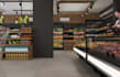 modern3d supermarket interior,grocery store render,butcher shop,mini mart design