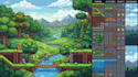create 2d game environment, parallax background and game assets